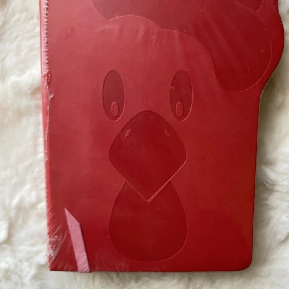 Bella Bug‎ Die Cut Leatherette Journal Rooster Red Leather 250 Pages NEW